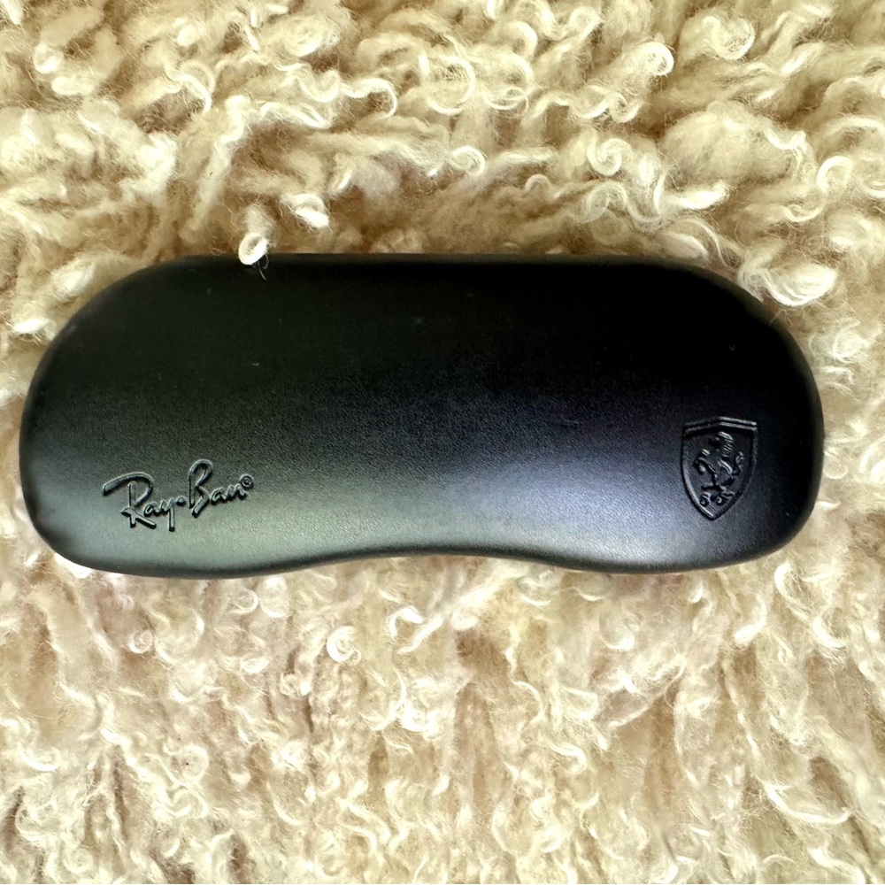 NWOT! Ray-Ban Black Sunglasses Case with Certificate and Cleaning Cloth